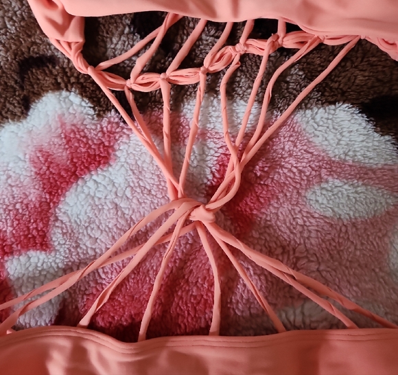 Nwot-Mikoh Coral Strappy Swimsuit - Picture 2 of 6